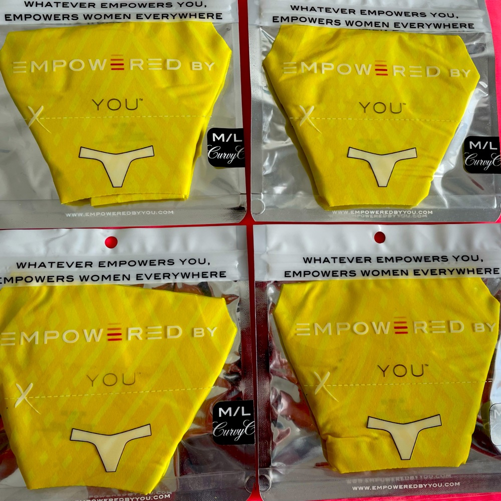 Empowered by You 4-Pack No-Show Thong Panties